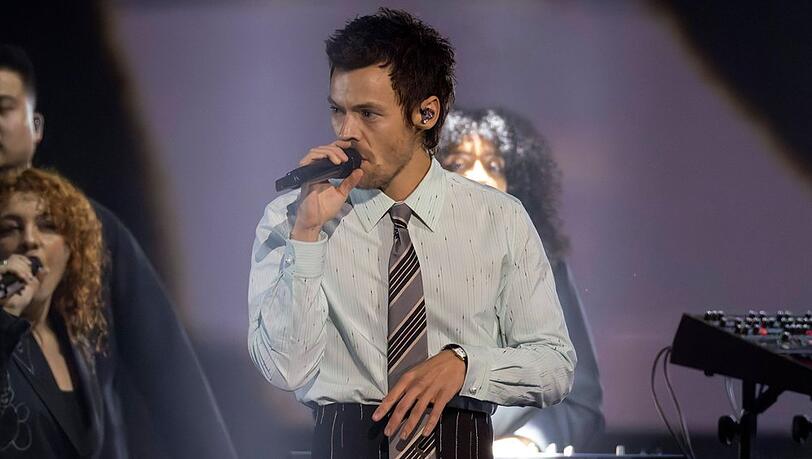 Harry Styles auf der B&uuml;hne der Brit Awards vor wenigen Wochen.