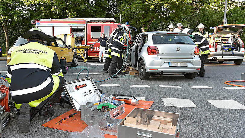 Die Bilder vom Unfall in Neuperlach Die Bilder vom Unfall in Neuperlach