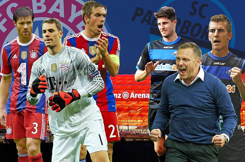 David gegen Goliath: Liga-Neuling Paderborn muss beim Rekordmeister FC Bayern ran. Die Partie im AZ-Liveticker.