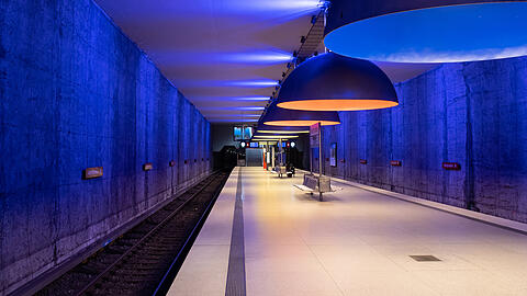 Der U-Bahnhof Westfriedhof: Auch hier waren die bislang unbekannten Täter am Werk. (Archivbild)