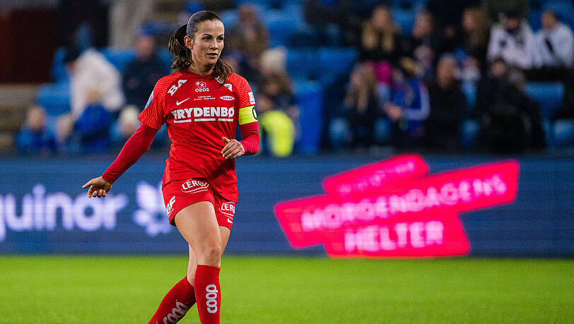 War Kapitänin in Brann: Bayern-Neuzugang Tuva Hansen. War Kapitänin in Brann: Bayern-Neuzugang Tuva Hansen.