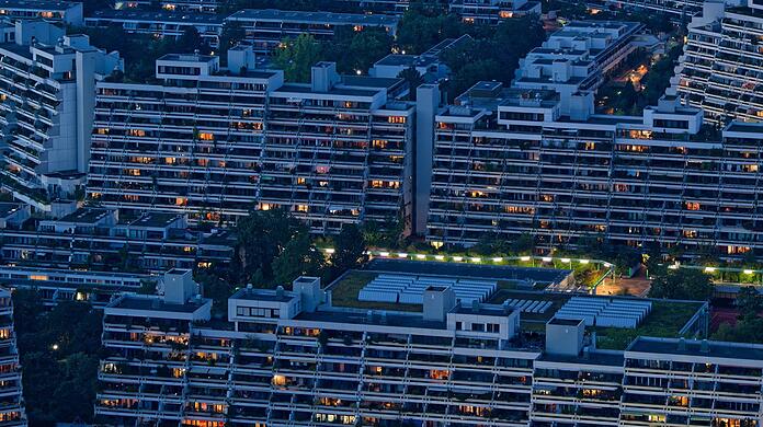 Heute begehrter Wohnraum: Blick aufs Olympische Dorf.