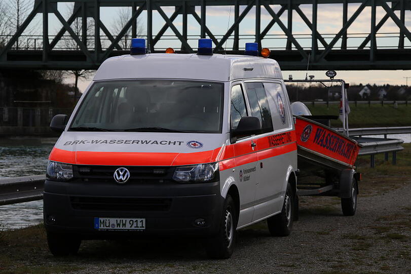 Wildsau-Suche am Innkanal. Die Bilder vom Einsatz.