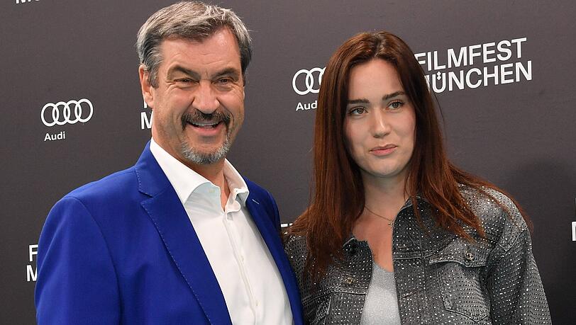 Markus Söder und Tochter Gloria-Sophie Burkandt. Markus Söder und Tochter Gloria-Sophie Burkandt.