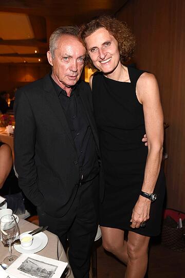 Udo Kier und Innegrit Volkhardt (Chefin Bayerischer Hof)