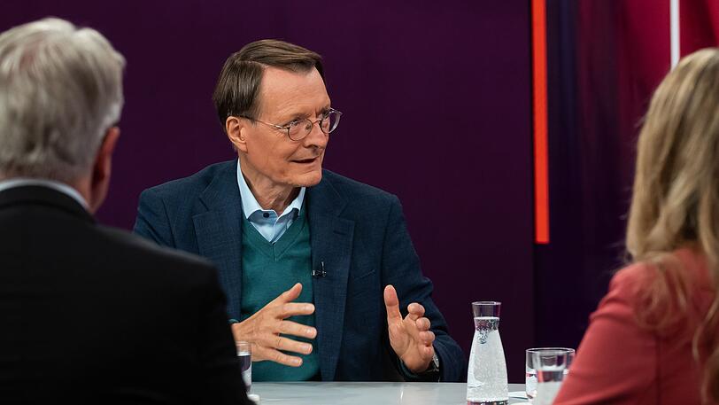 Karl Lauterbach beschwor vielfach die Einigkeit der Regierungskoalition, teilte aber dennoch gegen die Rentenpl&auml;ne aus.