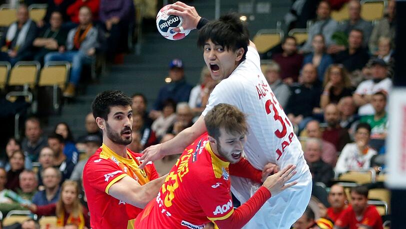 Die Sensation knapp verpasst: Japans Handballer gegen Spanien.