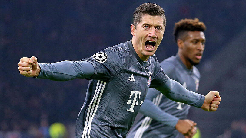 Vollstrecker in Jubelpose: Robert Lewandowski vom FC Bayern.