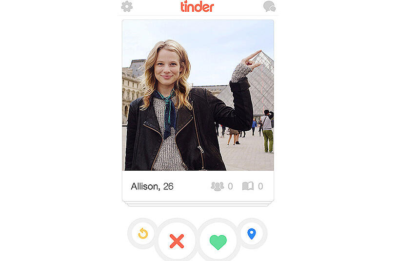Tinderellaweibliche Person, die exzessiv Online-Dating Plattformen wie z.B. Tinder nutzt.