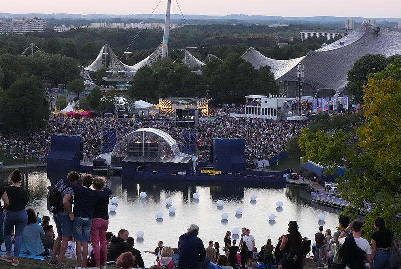 Die Seebühne im Olympiapark.
