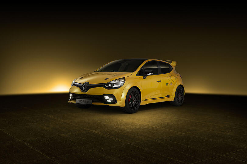 19-Zoll-Räder, Spoiler rundherum: Der schnelle Clio ist reif für die Rennstrecke.
