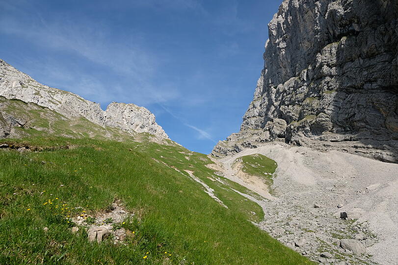 Auf dem Weg zum Bärenlahnersattel.