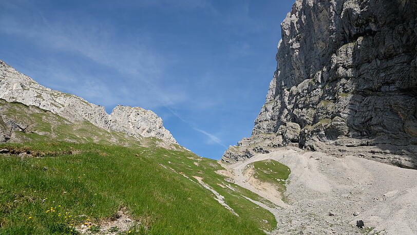 Auf dem Weg zum Bärenlahnersattel. Auf dem Weg zum Bärenlahnersattel.