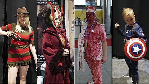 Horrorfilm-Gestalten, Superhelden und Hollywood-Stars: Die German Comic Con 2019 in München hat für jeden Comic- und Filmfan etwas zu bieten.