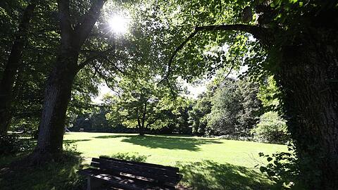 Der Neuhofener Berg - eine schattige Oase in Sendling, errichtet auf Trümmerschutt des Zweiten Weltkriegs.