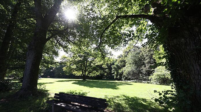 Der Neuhofener Berg - eine schattige Oase in Sendling, errichtet auf Trümmerschutt des Zweiten Weltkriegs.