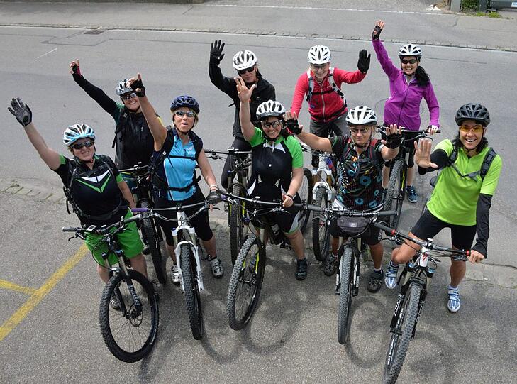 Beim Women's Ride Month können Frauen das sportliche Biken kennenlernen.