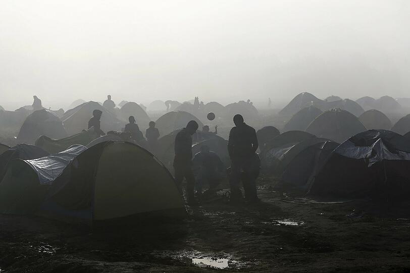 Erschütternd: Szenerie in Idomeni, wo Tausende Flüchtlinge festsitzen.