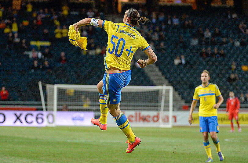 Zlatan Ibrahimovic ist Rekordtorschütze in der schwedischen Nationalmannschaft.