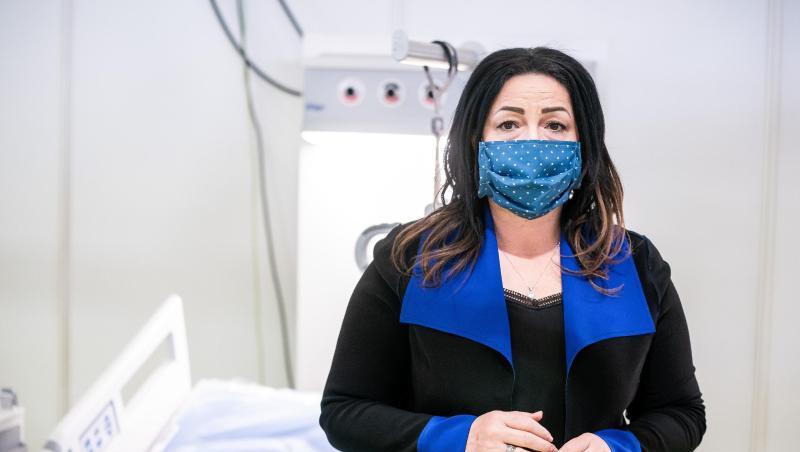 Dilek Kalayci besichtigt ein Corona-Behandlungszentrum in Berlin. Dilek Kalayci besichtigt ein Corona-Behandlungszentrum in Berlin.