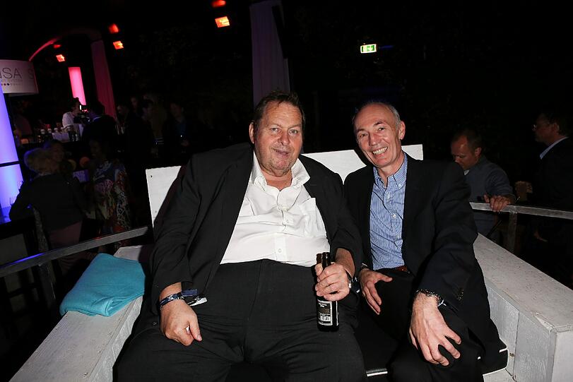 Ottfried Fischer und Gottfried Zmeck im P1 bei "Movie meets Media"