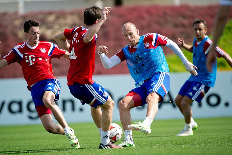 Tag 8 des FC Bayern im Trainingslager in Doha. Klicken Sie sich durch die besten Bilder