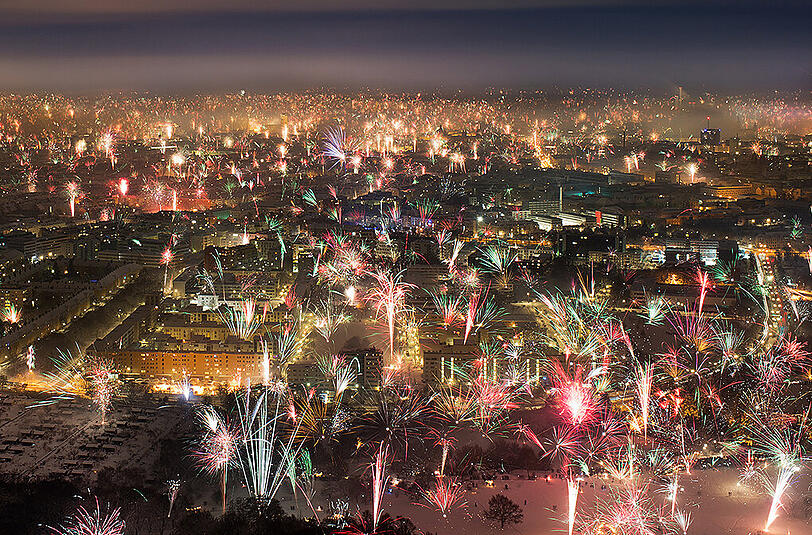 So sah es im letzten Jahr an Silvester in München aus. (Archivbild)