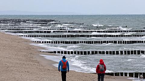 Ungemütliches Wetter an der Ostsee