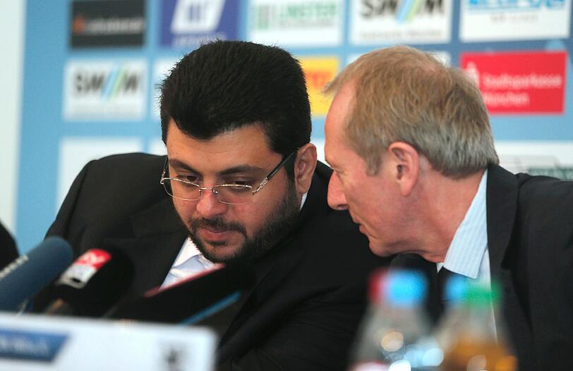Hasan Ismaik (l.) fordert Hinterbergers Absetzung.