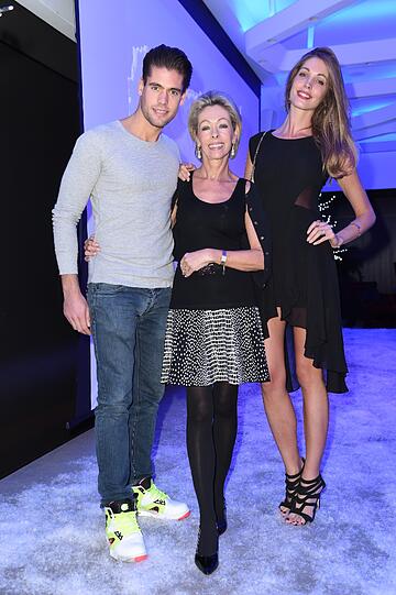 Geraldine Golz mit Mutter Eva und Bruder Tommy