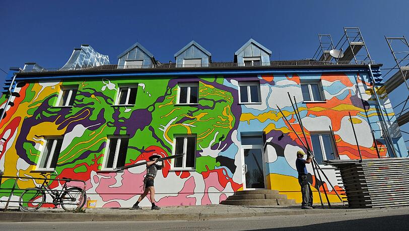 Das bunteste Haus Deutschlands steht in Allach. Das bunteste Haus Deutschlands steht in Allach.