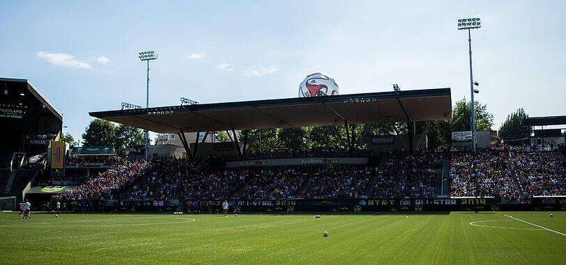 Die Bilder vom öffentlichen Training in Portland.