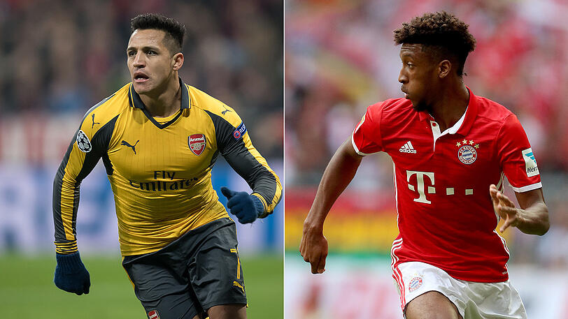 So eine Art Tauschobjekte: Alexis Sanchez (links) und Kingsley Coman.