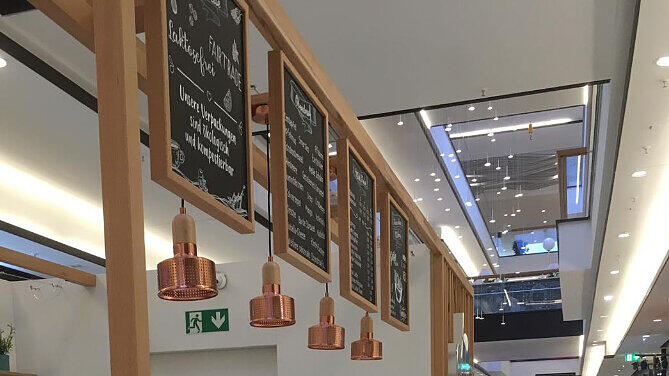 Forum Schwanthalerhöhe: Blick in das neue Shopping-Quartier im Westend.