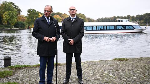 Merz war zu Gast in Brandenburg - eine seiner Äußerungen dort sorgt für massive Kritik.