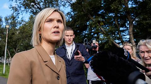 Regierungschefin Kristrún Frostadóttir warb erfolglos für das "Ja". Regierungschefin Kristrún Frostadóttir warb erfolglos für das "Ja".