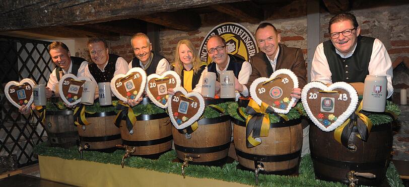Die Braumeister der sechs Wiesn-Brauereien sind mächtig Stolz auf ihr Wiesnbier.