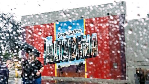 Am Samstag erreichte der Regen in S&uuml;dkalifornien seinen H&ouml;hepunkt.