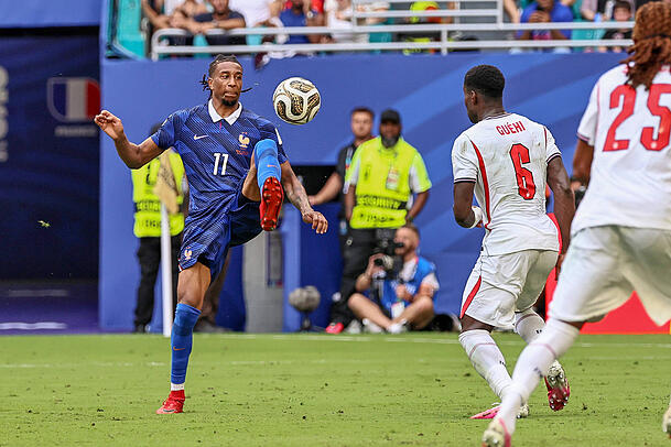 Platz vier mit Frankreich bei der WM: Olise. Platz vier mit Frankreich bei der WM: Olise.