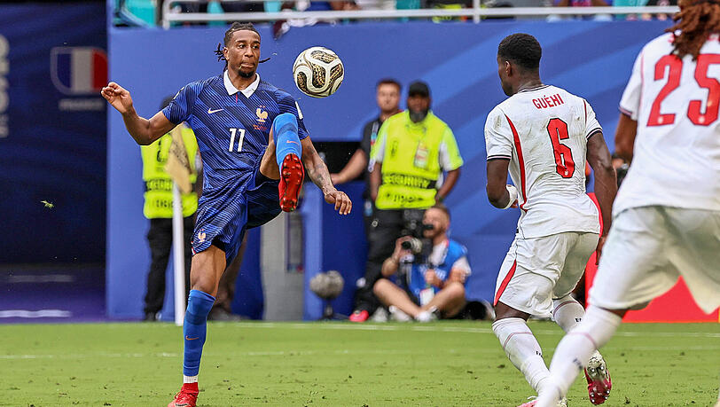 Platz vier mit Frankreich bei der WM: Olise. Platz vier mit Frankreich bei der WM: Olise.