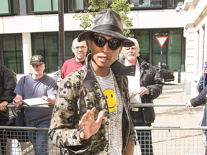 Pharell Williams ist ganz schön "Happy"