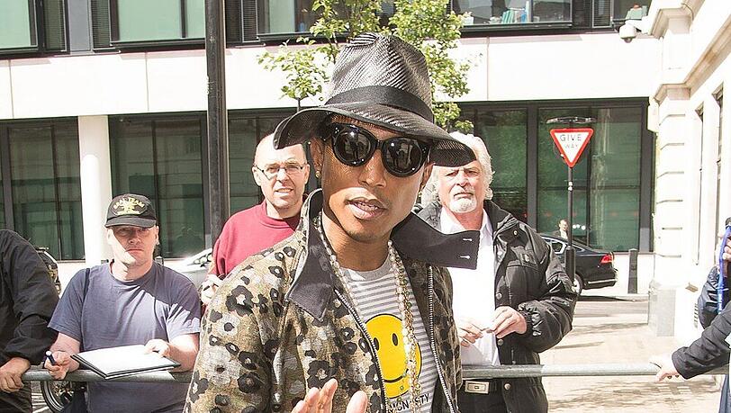 Pharell Williams ist ganz schön "Happy" Pharell Williams ist ganz schön "Happy"