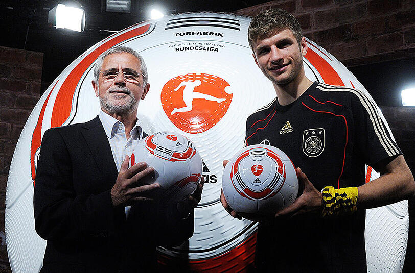Nicht verwandt und nicht verschwägert: Gerd Müller (links) und Thomas Müller.