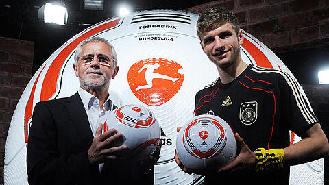 Nicht verwandt und nicht verschwägert: Gerd Müller (links) und Thomas Müller.