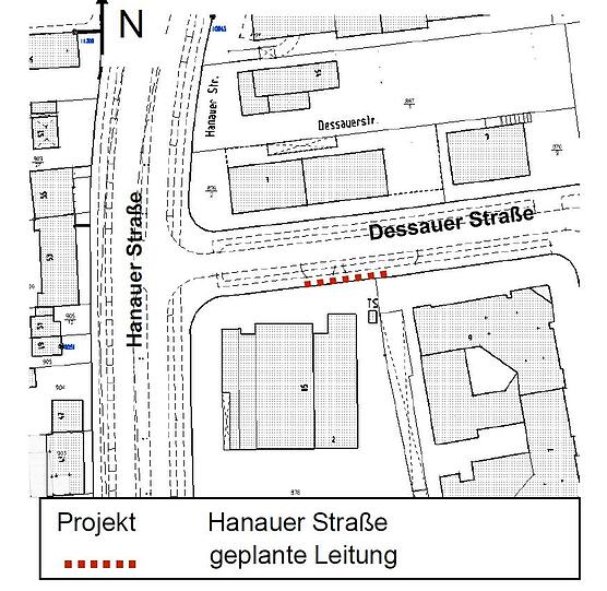 Einige der Parkplätze in der Dessauer Straße entfallen während der Bauzeit.