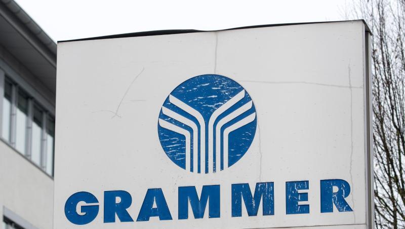 Das Logo der Grammer AG, aufgenommen vor der Konzernzentrale. Foto: Armin Weigel/Archivbild