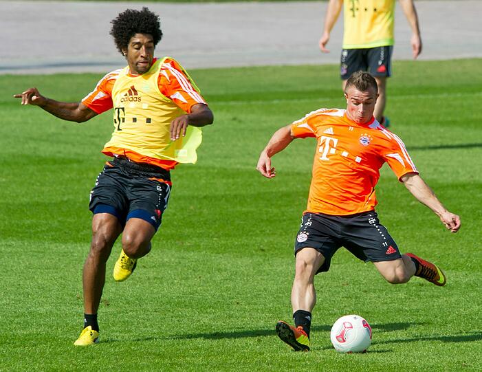 Der FC Bayern am vierten Trainingstag in Doha.
