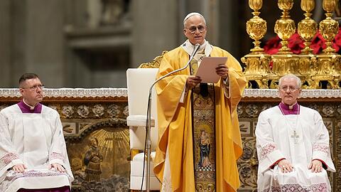 Der Pontifex sprach im voll besetzten Petersdom.