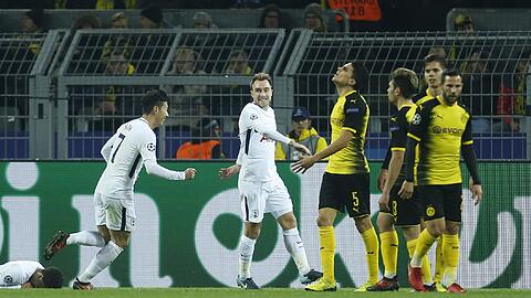 Bedröppelte BVB-Spieler