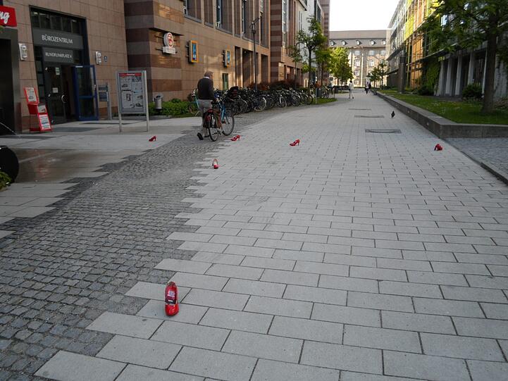 Auch in Richtung Arnulfstraße sind einige Pumps zu finden.